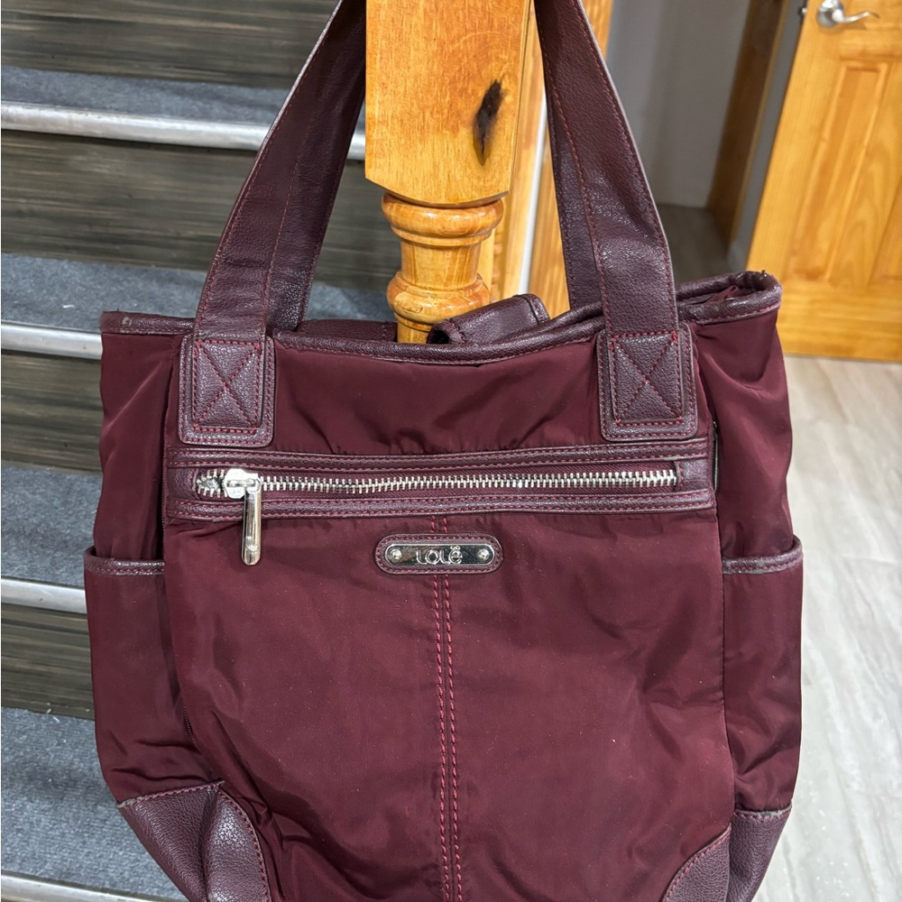 Burgundy Tote Bag